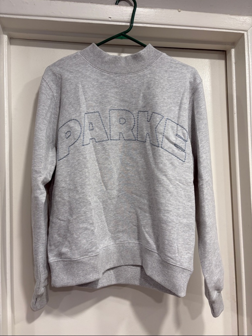 Parke x Target mockneck pullover sweater Gray